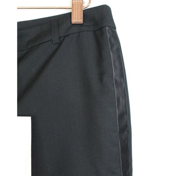 NWT BonPoint Black Tuxedo Trousers with Seam Pockets Size 36 (4/6) - Picture 4 of 10